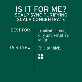 Biolage before and after scalp comparison illustrating clearer scalp