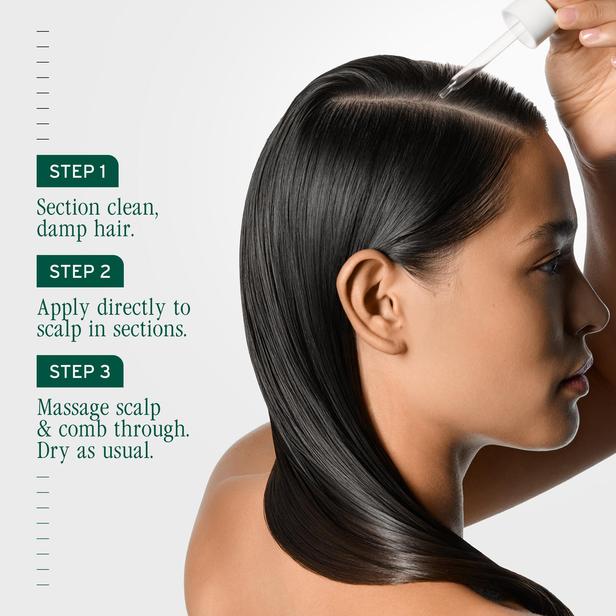 Biolage bottle label detail highlighting fermented tea blend and vegan formula benefit