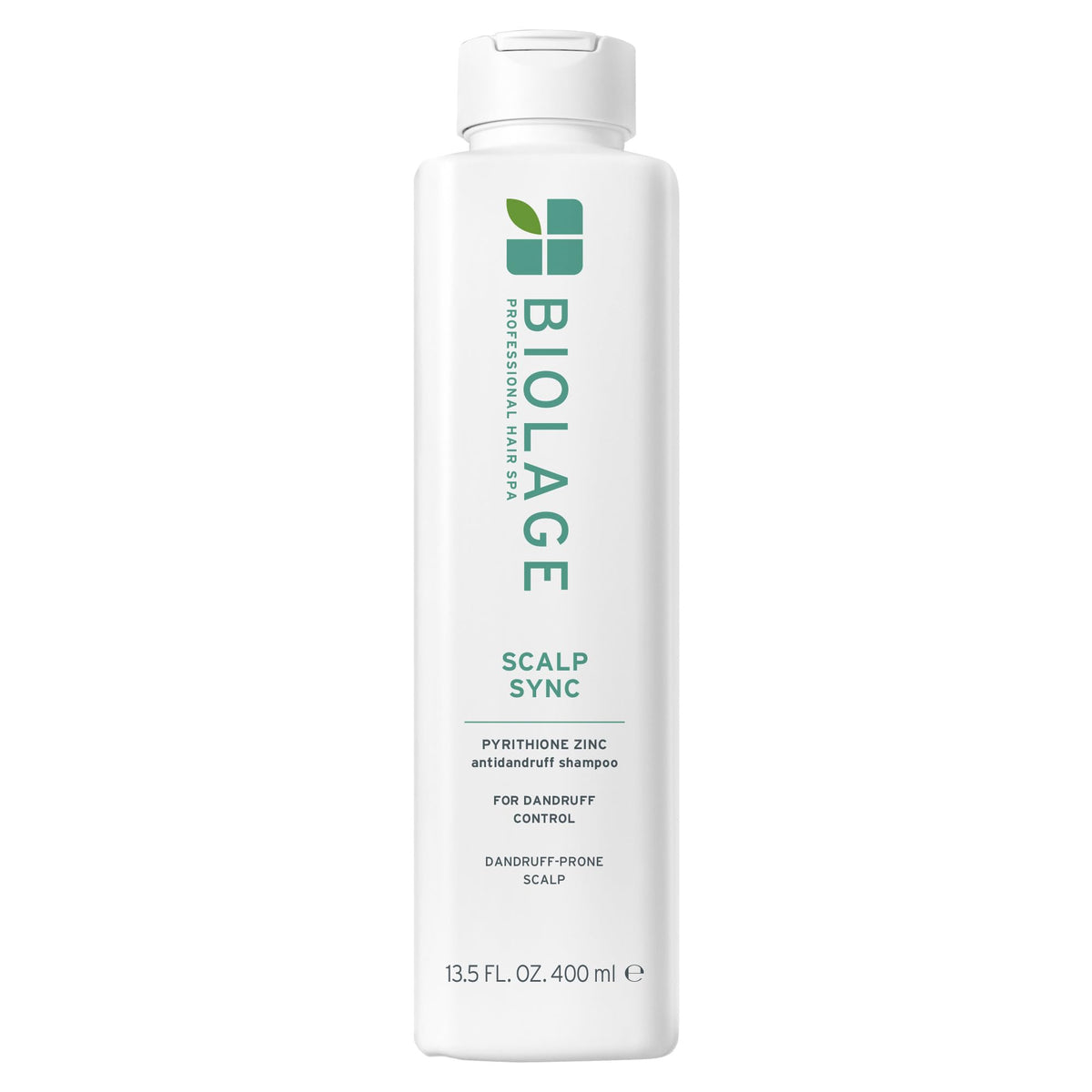 Biolage front packaging showing product for flake control and clean hair