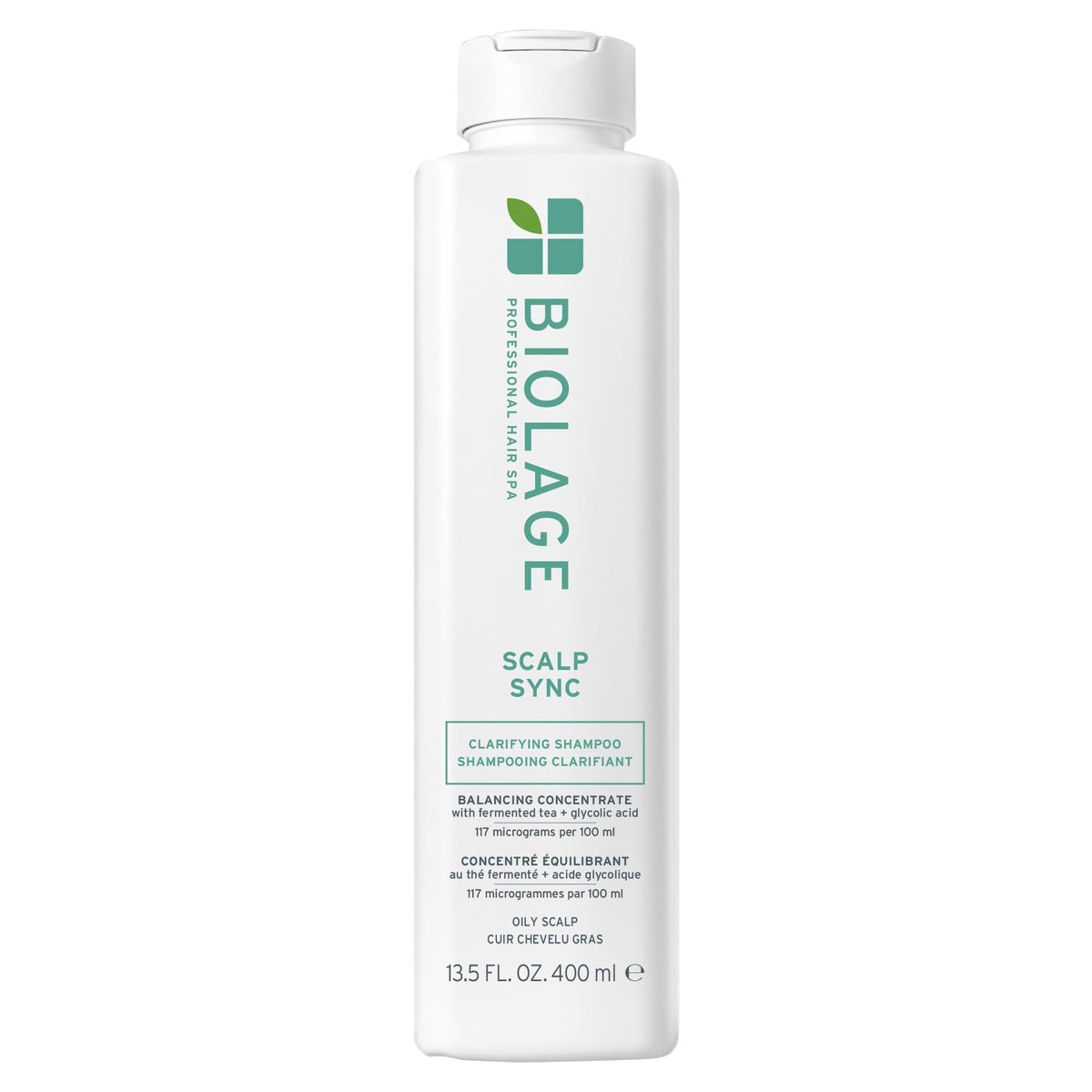 Biolage front packaging showing product identity and clean benefits