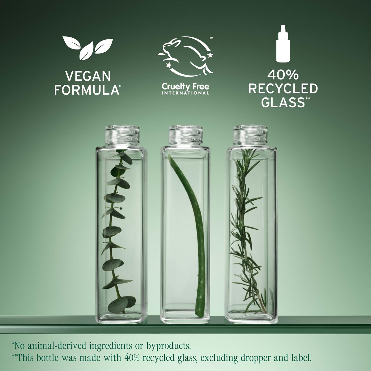 Biolage fermented tea ingredient display communicating botanical antioxidant and soothing benefits