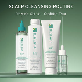 Biolage concentrate being rinsed in shower showing rinse-off treatment