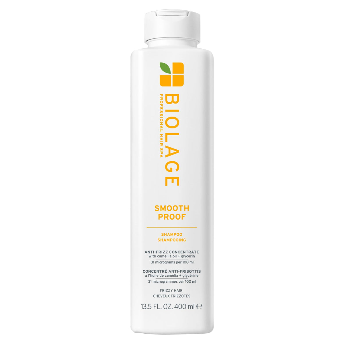 Biolage Smooth Proof front bottle showing brand and product for easy recognition and purchase