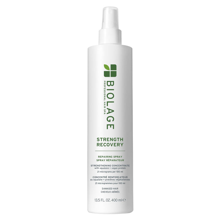 Biolage front packaging showing bottle and product benefits