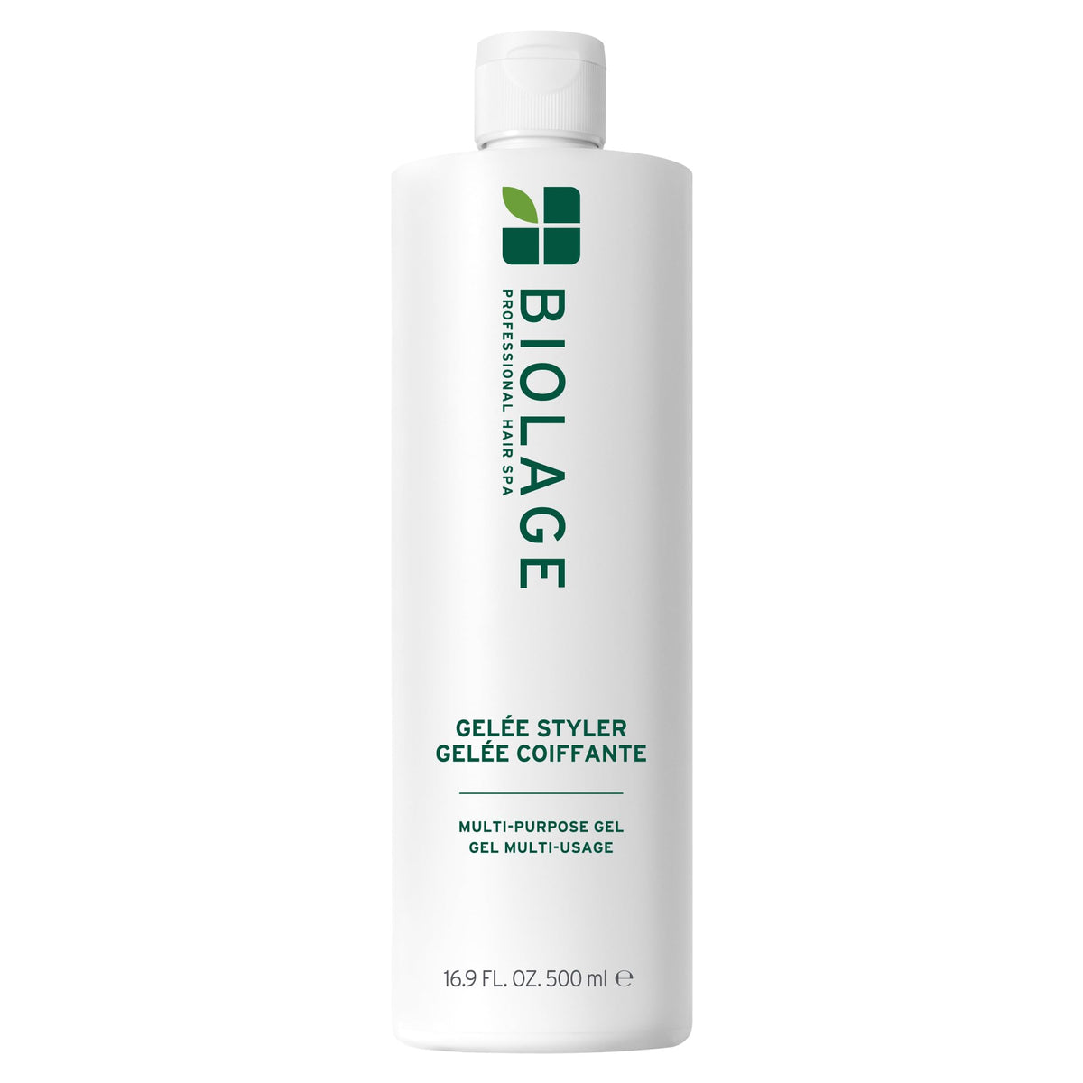 Biolage front packaging showing bottle and label with styling benefits