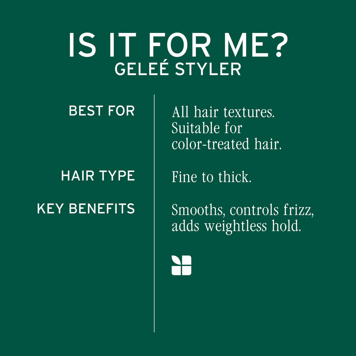 Biolage gel on fingers demonstrating smooth texture for easy application