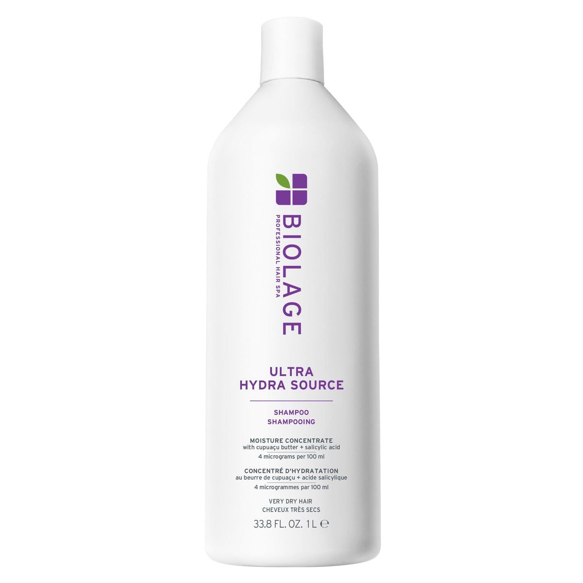 Biolage front packaging showing product and hydration benefit