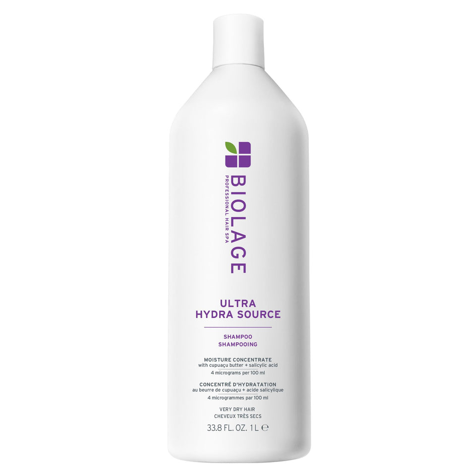Biolage front packaging showing product and hydration benefit