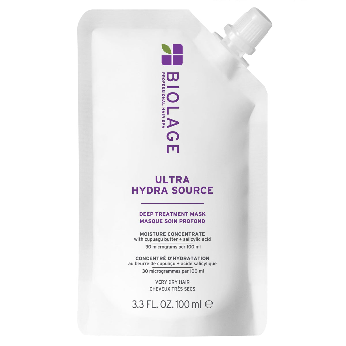 Biolage front packaging showing product and key benefits