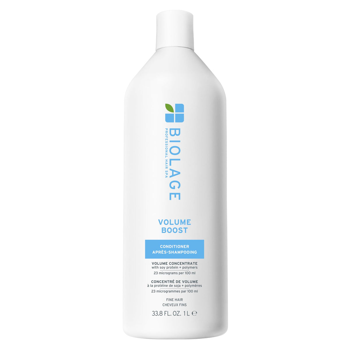 Biolage conditioner front bottle showing packaging and volume benefits