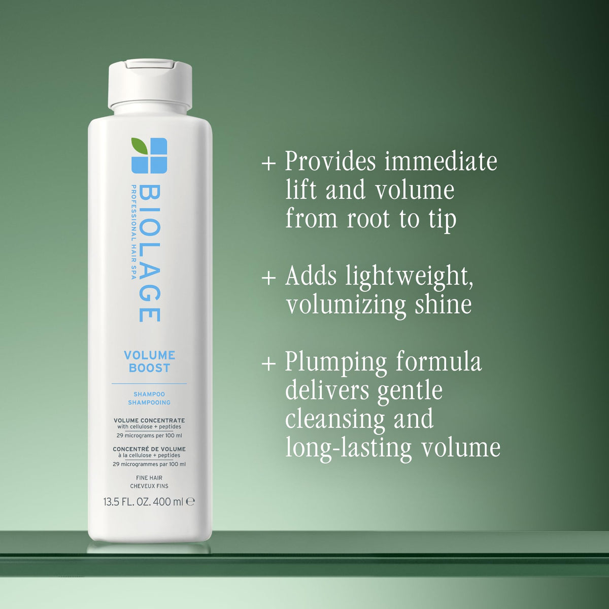 Biolage pump dispensing ideal amount for fine hair and easy application