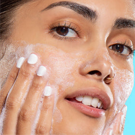 Bioré in a bathroom morning routine scene suggesting daily use benefits