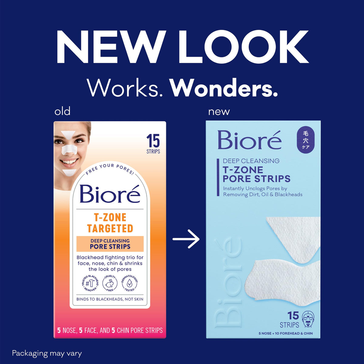 Bioré close-up of nose strip adhesive texture illustrating strong bond