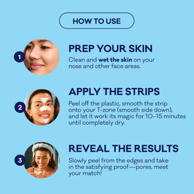 Bioré forehead/face strip shape detail showing contour coverage
