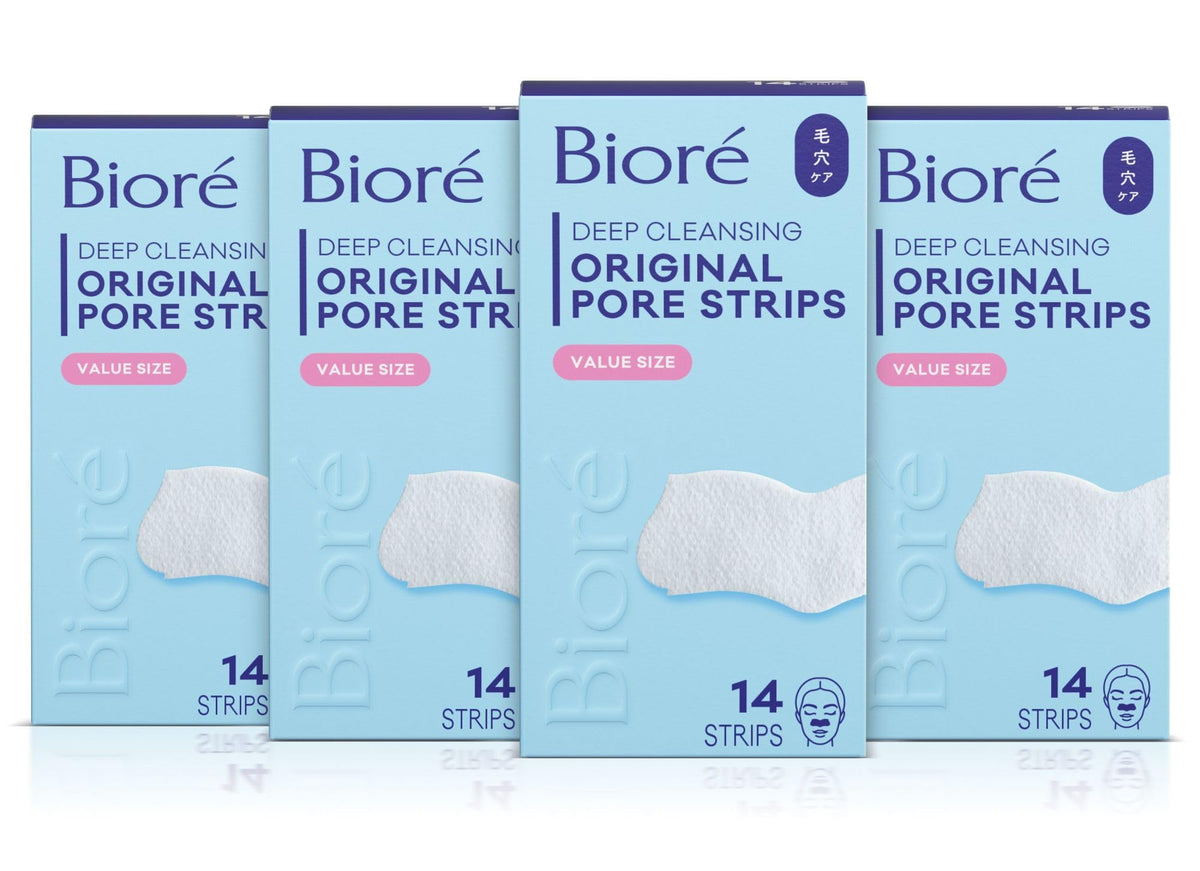 Bioré front packaging showing 14 count and pack details for quick purchase benefit