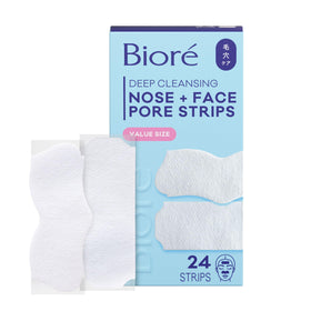 Bioré front packaging showing 24-count value pack and benefits