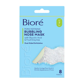Bioré front packaging showing 8 count mask and quick pore treatment benefit