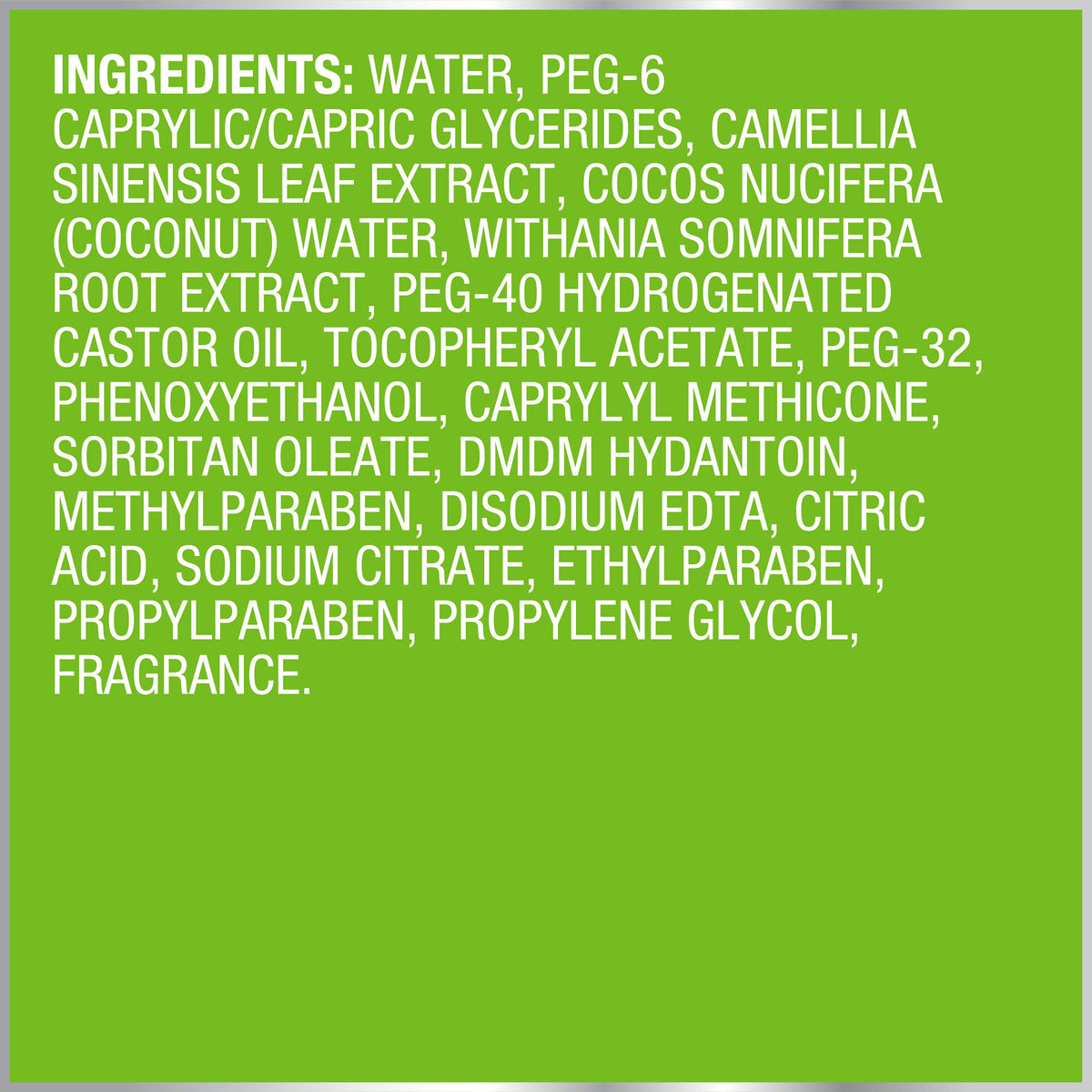 Bioré label close-up illustrating oil-free formula and gentle benefits