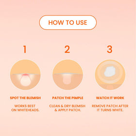 Biore patch applied at night on pillow-side skin for overnight use