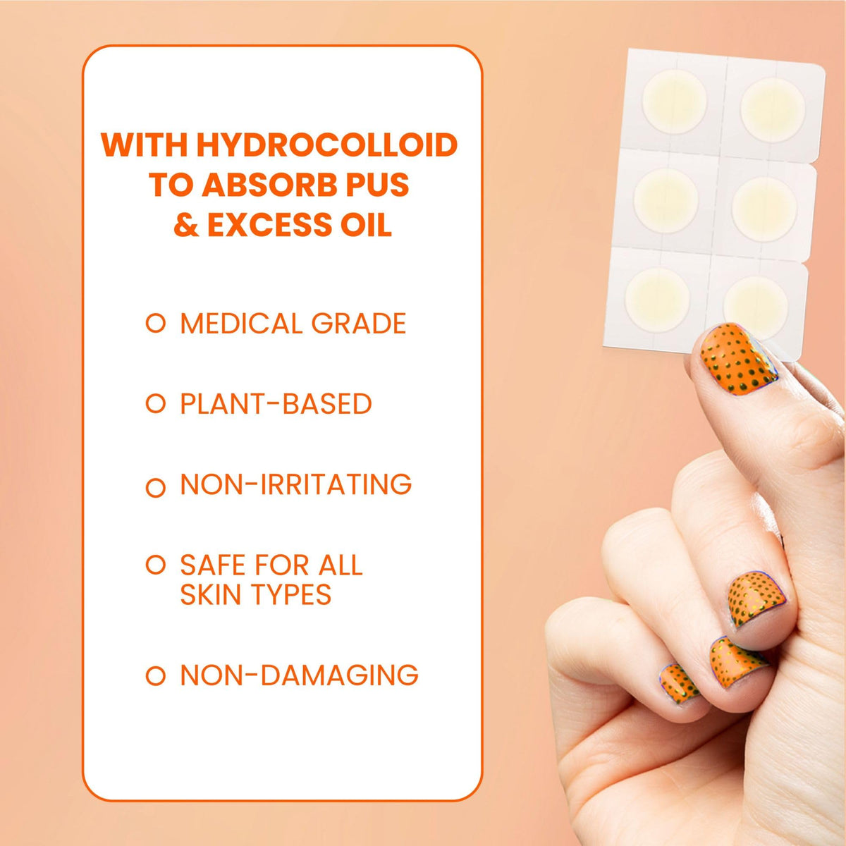 Biore opened pack showing neat arrangement of circular patches