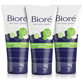 Bioré front packaging showing tube label and pack of three for easy identification and convenience