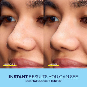 Bioré removed strip with captured blackheads showing deep clean