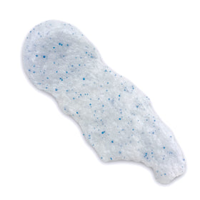 Bioré scrub on bathroom shelf in a routine setting suggesting daily cleansing and pore care