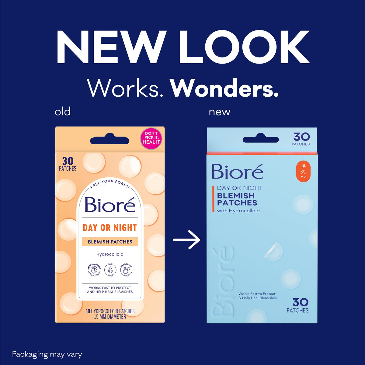 Biore close-up of one ultra-thin patch highlighting thin profile