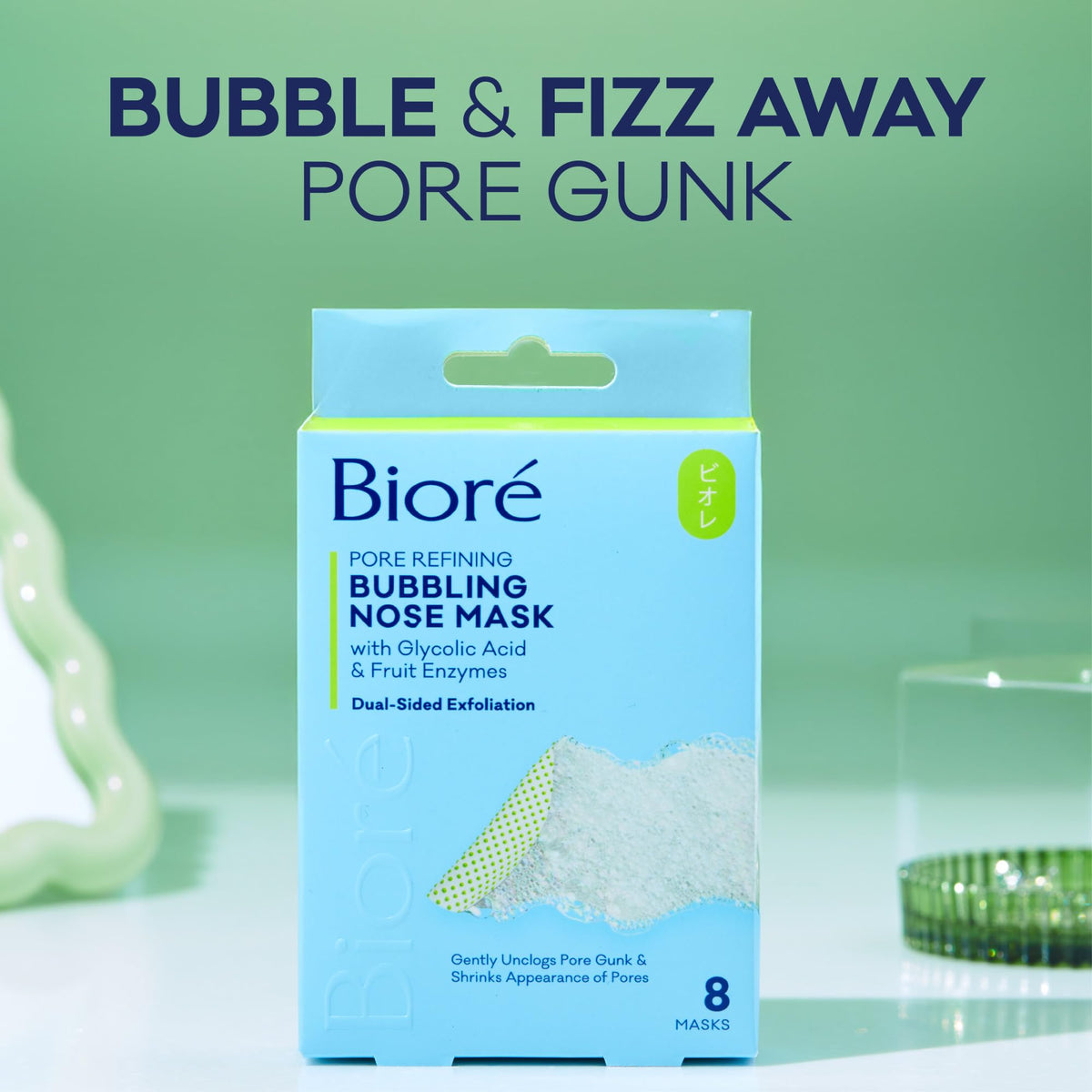 Bioré closeup of strip texture highlighting exfoliant delivery benefit
