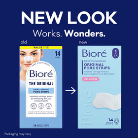 Bioré close-up of pore strip texture highlighting C-bond contact for effective removal