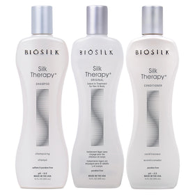 BioSilk 3-piece kit front packaging showing full set and benefits