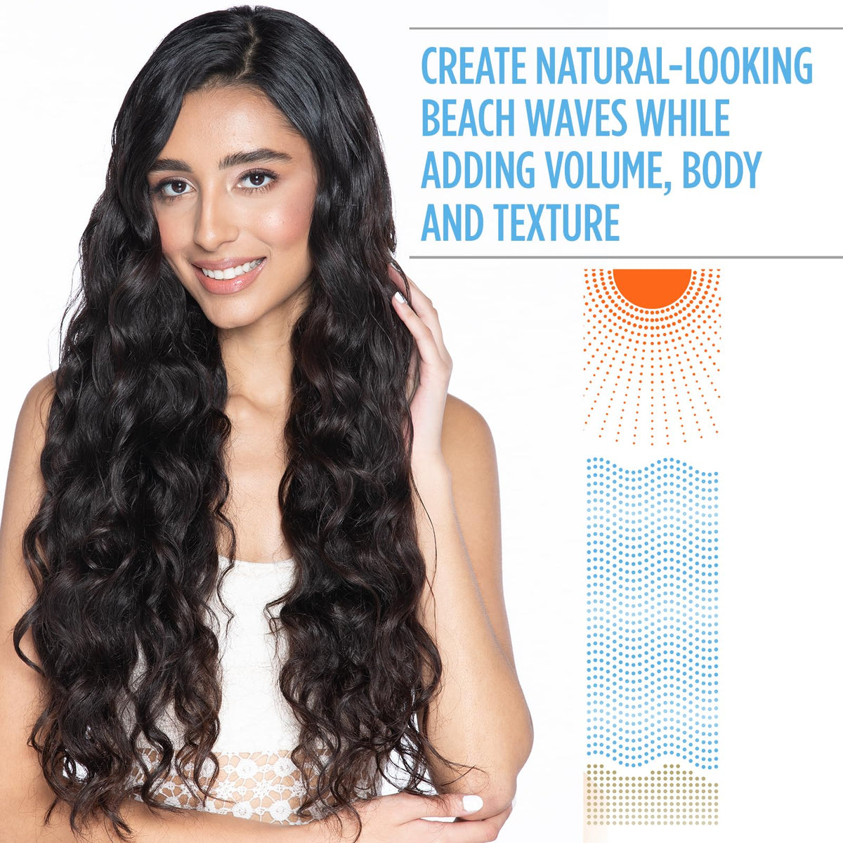 BioSilk spray nozzle dispensing fine mist to create even texture and effortless styling