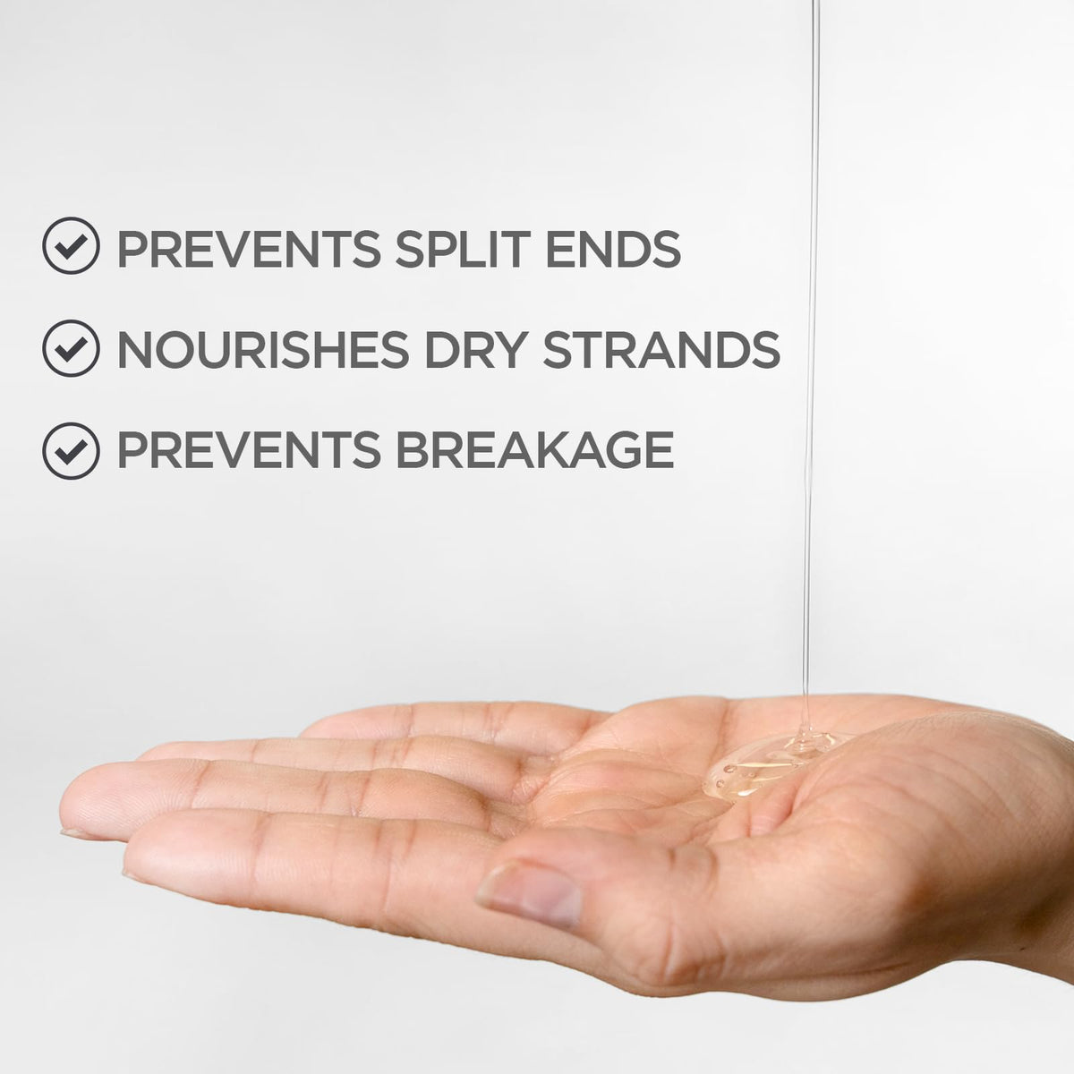 BioSilk serum texture close-up showing lightweight silky finish