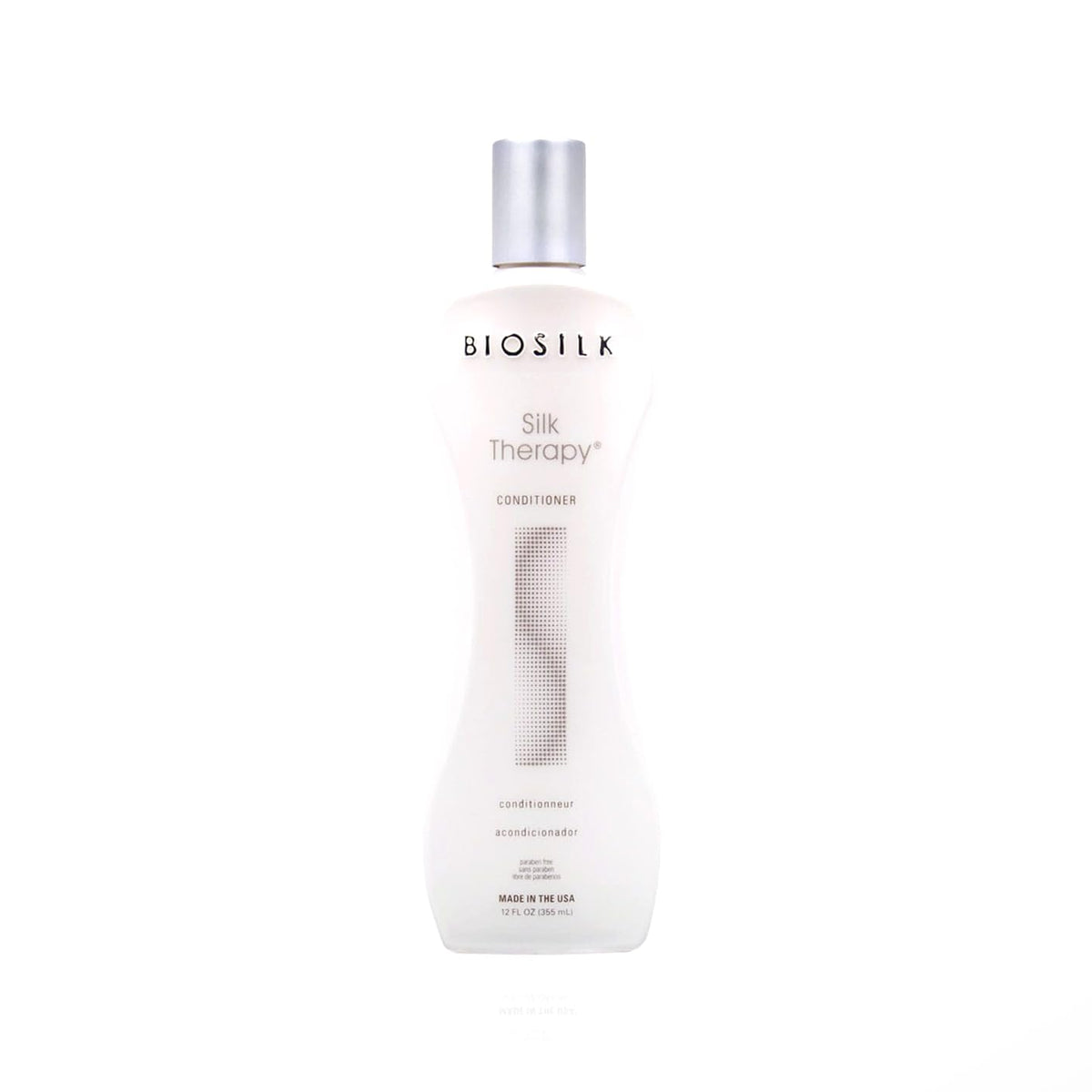 BioSilk front packaging showing bottle and product benefit shine