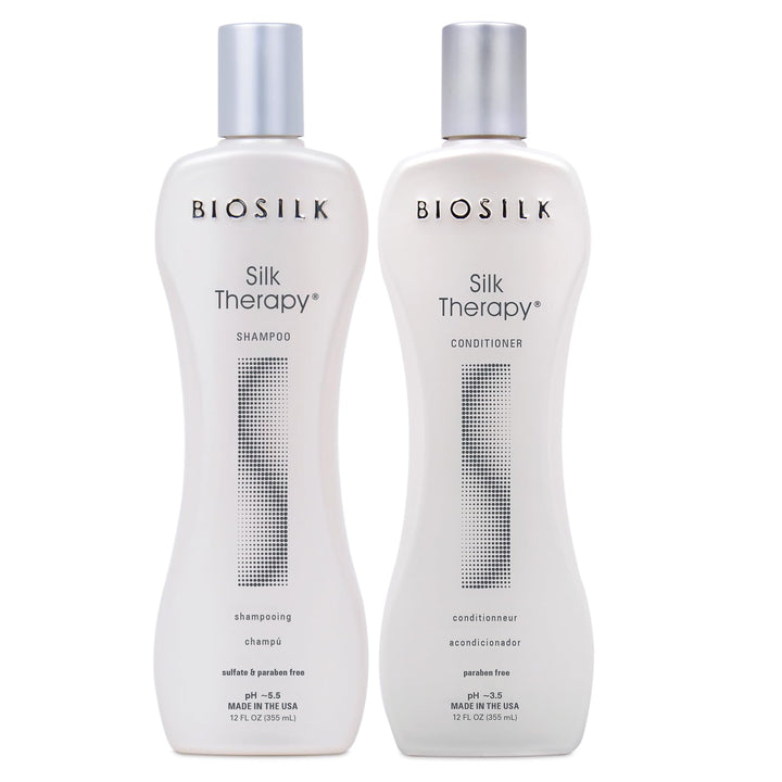 BioSilk front packaging showing both 12 oz bottles and benefits