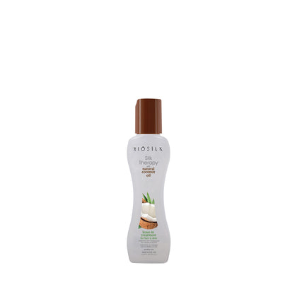 BioSilk front label showing product and benefits for shiny hair