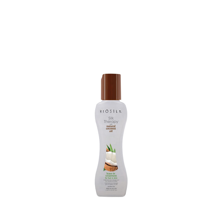 BioSilk front label showing product and benefits for shiny hair