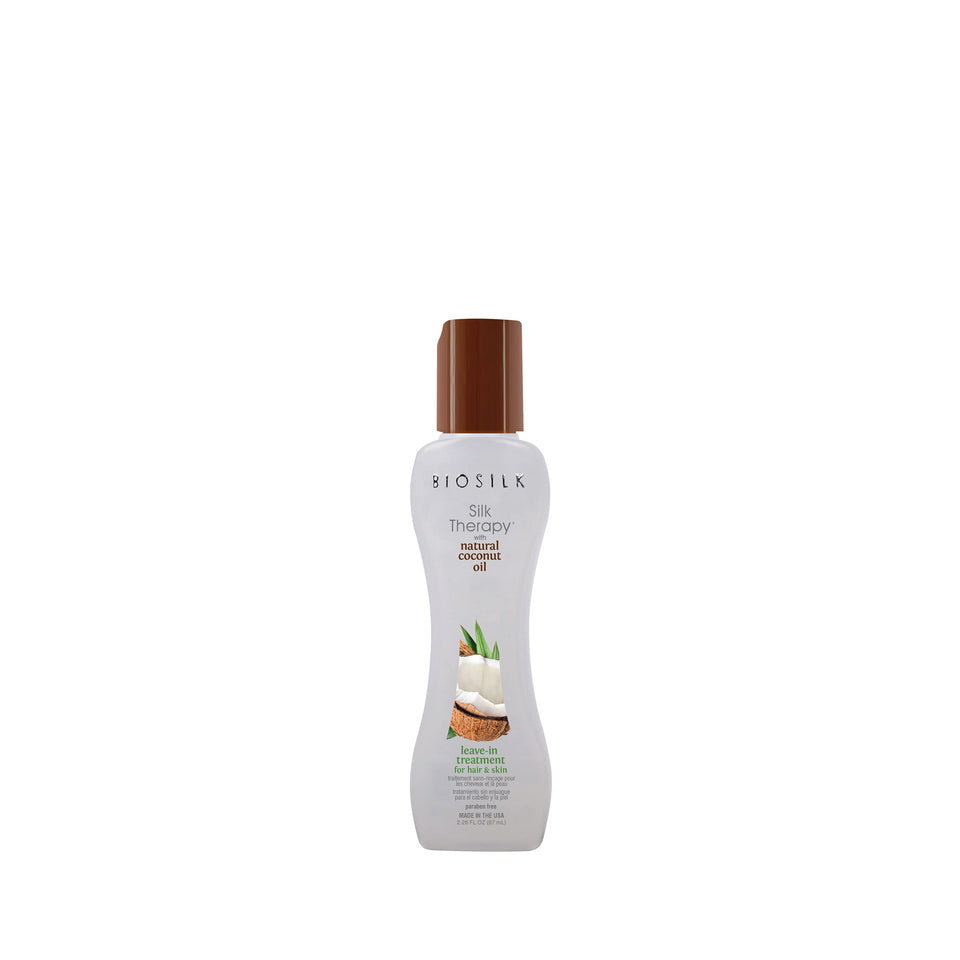 BioSilk front label showing product and benefits for shiny hair