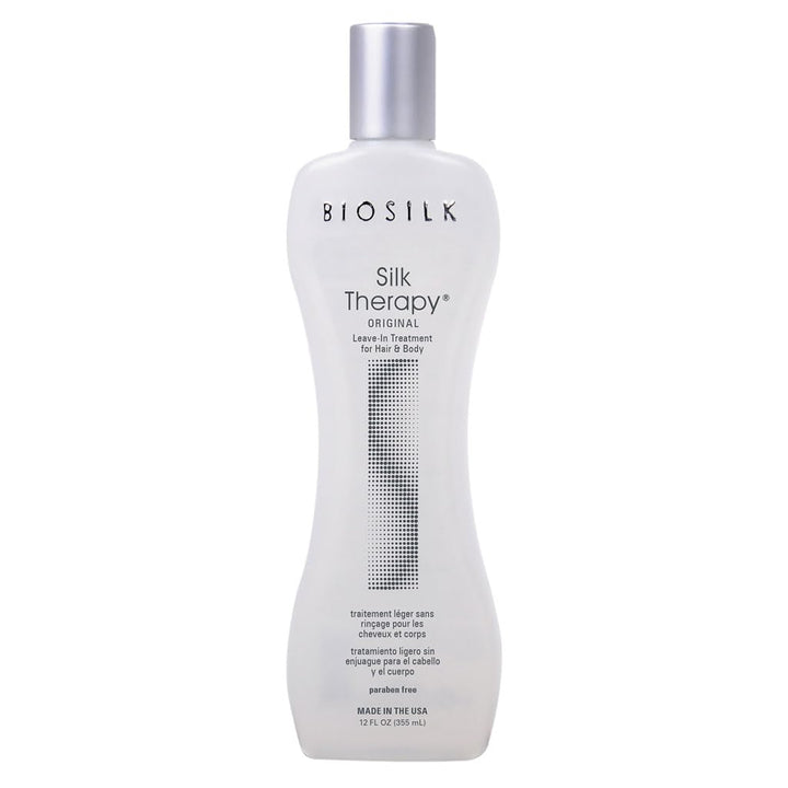 BioSilk front packaging showing 12 oz bottle and clear benefits