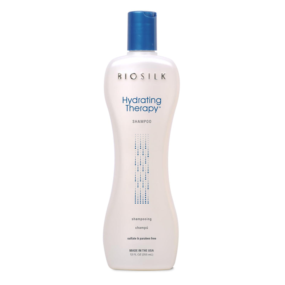 BioSilk bottle front view showing product label and clear 12 oz size benefit
