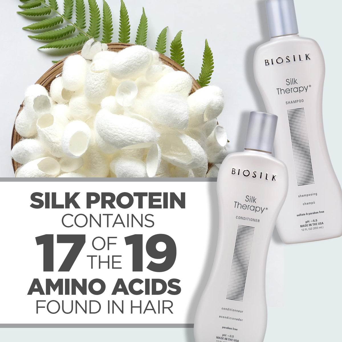 BioSilk duo on bathroom shelf suggesting daily routine convenience