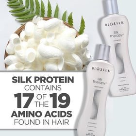 BioSilk duo on bathroom shelf suggesting daily routine convenience