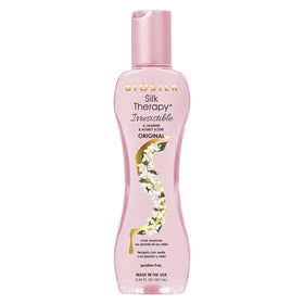BioSilk bottle front label showing product and scent for clear identification and appeal
