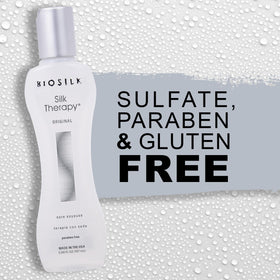 BioSilk bottle on bathroom vanity conveying daily routine benefit