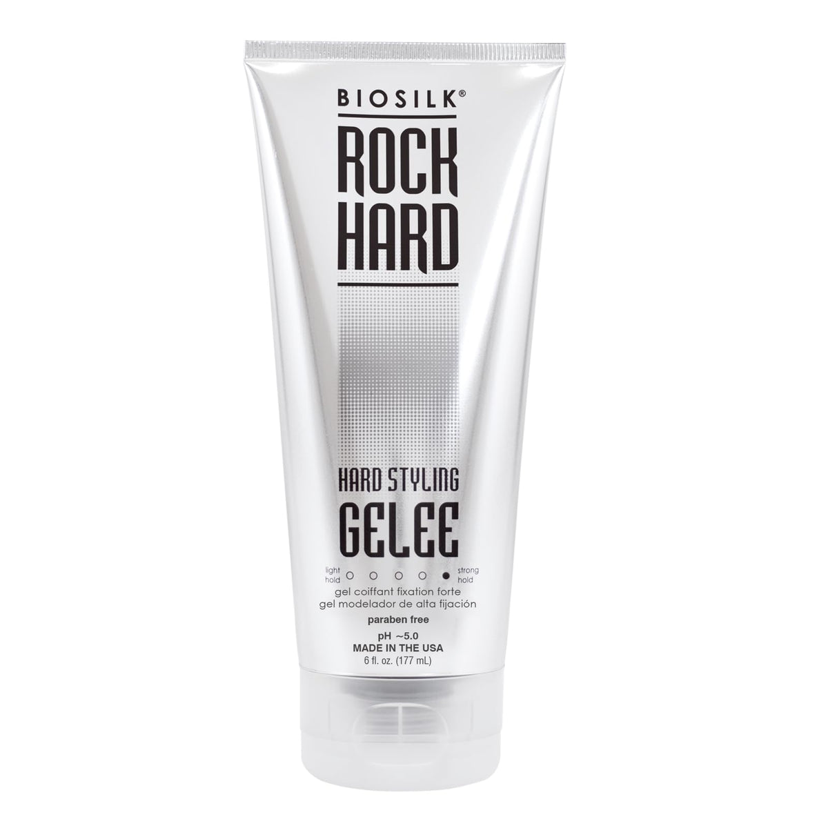 BioSilk Rock Hard Gel front packaging showing brand and product benefits