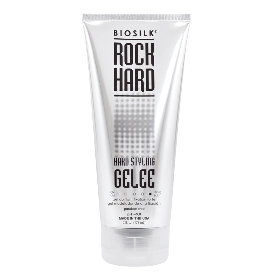 BioSilk Rock Hard Gel front packaging showing brand and product benefits