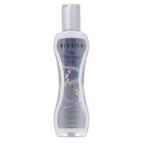 BioSilk front bottle showing lightweight treatment and soft shine benefit