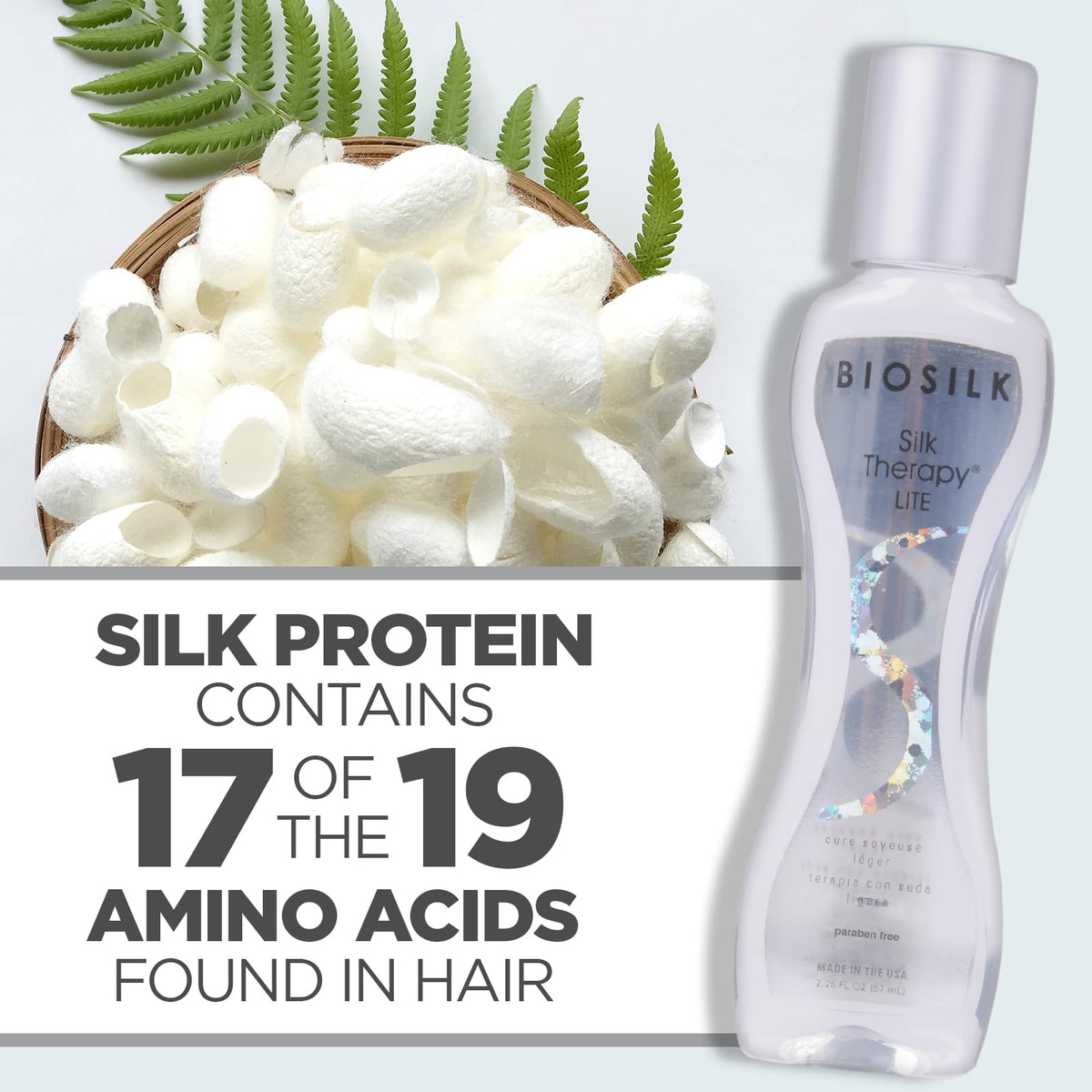 BioSilk creamy liquid texture close-up highlighting weightless smoothness