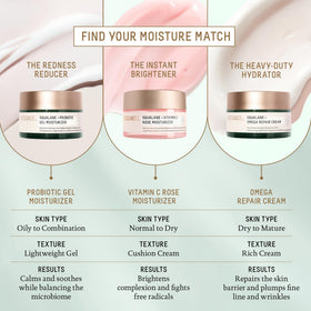 BIOSSANCE applying cream to cheek illustrating soothing barrier repair benefit