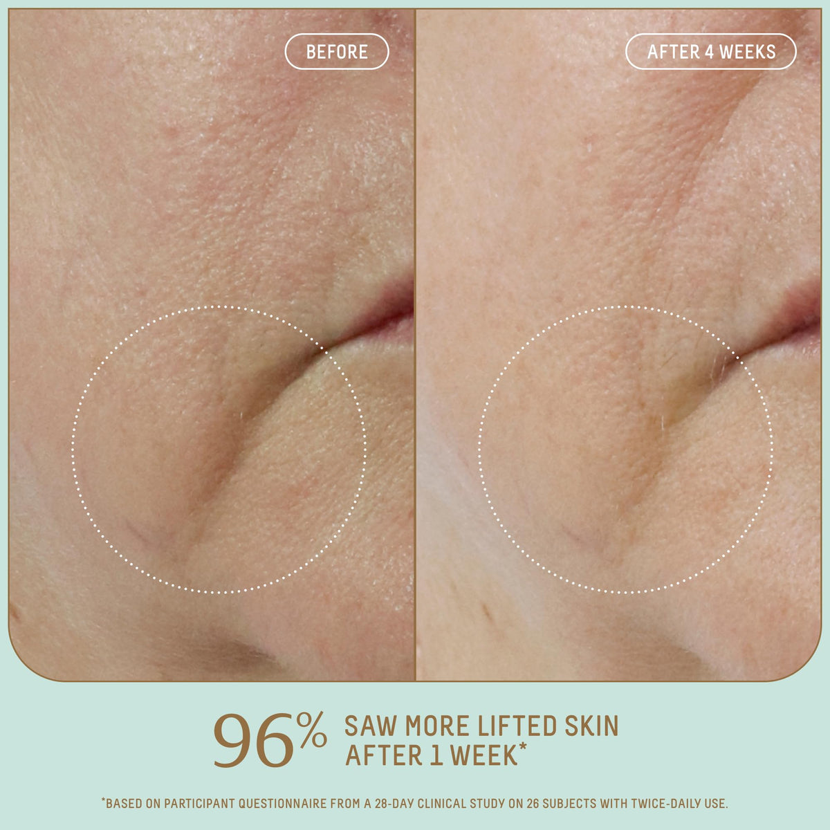 BIOSSANCE pump dispensing serum for precise application and easy use